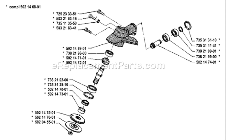 Page I Diagram and Parts List for 25R 25 R 1986-10 Husqvarna Trimmer