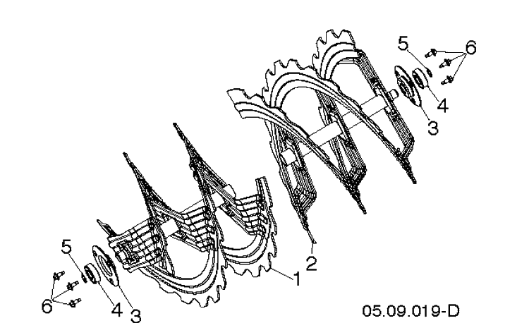 Auger Housing And Impeller 3 Diagram and Parts List for ST427T  Husqvarna Snow Blower
