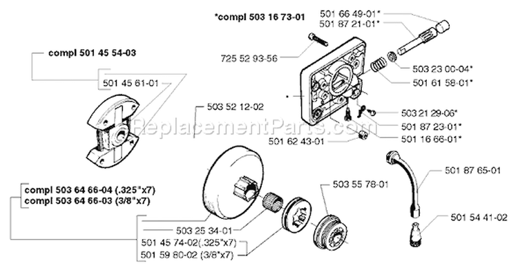 Page I Diagram and Parts List for 261EPA 261 EPA 1998-03 Husqvarna Chainsaw
