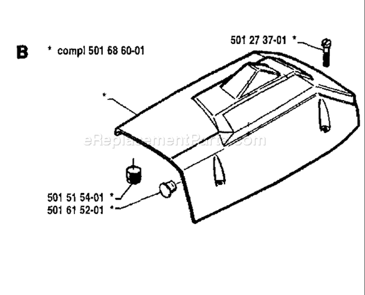 Page N Diagram and Parts List for 266 1981-09 Husqvarna Chainsaw