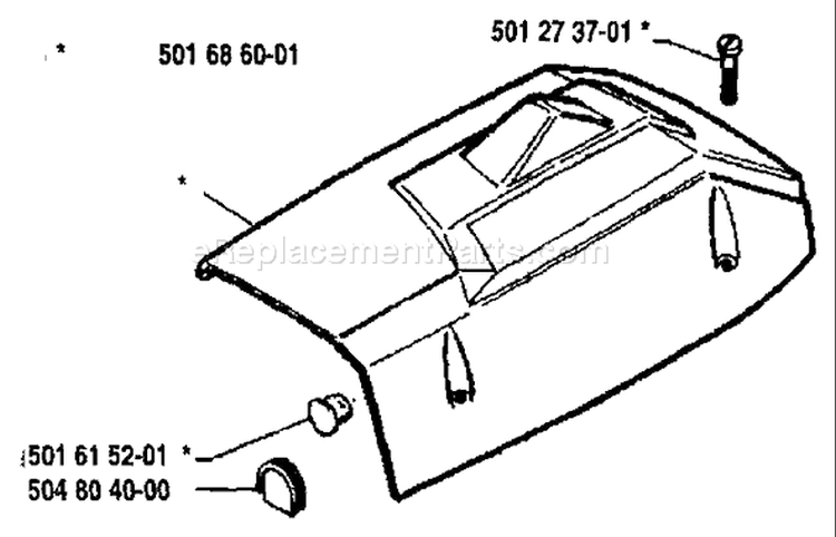 Page N Diagram and Parts List for 266 1984-10 Husqvarna Chainsaw