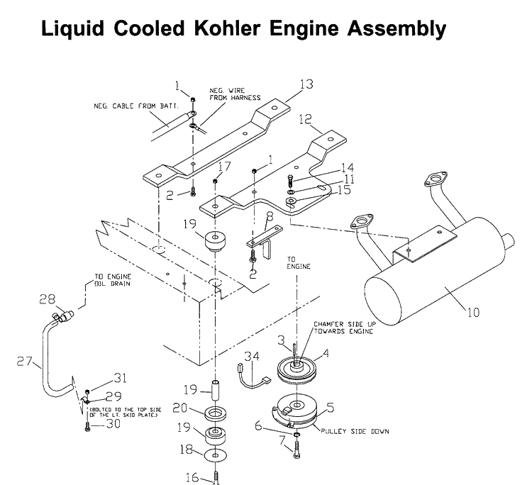 Engine Diagram and Parts List for ZTH6125 (968999186)(2006-04) Husqvarna Lawn Mower