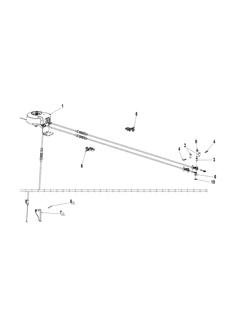 Control Panel And Discharge Chute 7 Diagram and Parts List for ST427T  Husqvarna Snow Blower