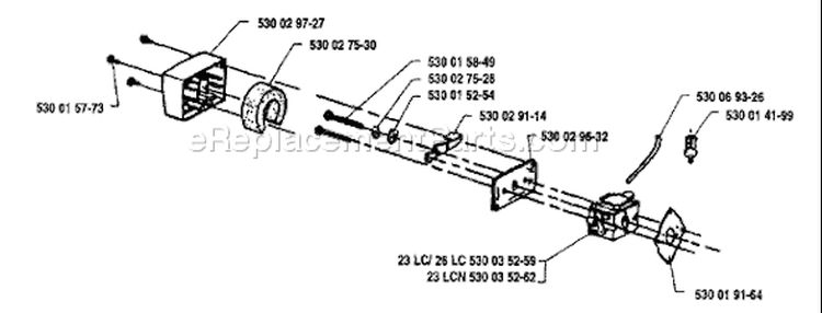 Page A Diagram and Parts List for 26LC 26 LC 1991-04 Husqvarna Trimmer