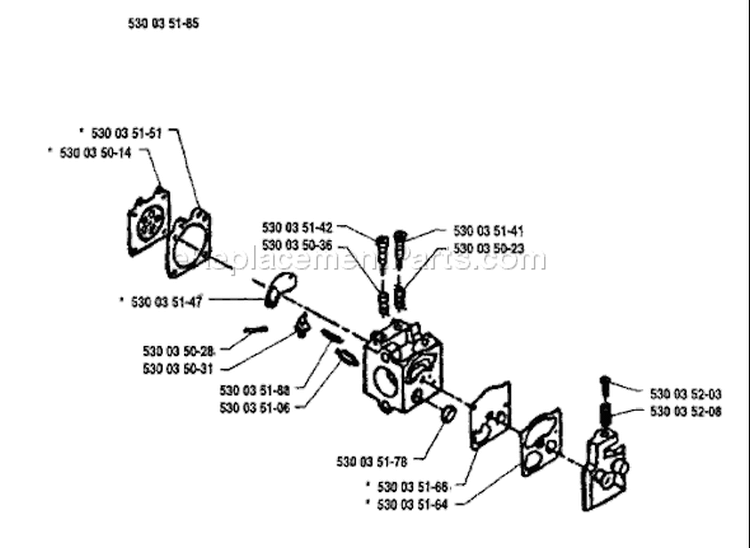 Page C Diagram and Parts List for 26LC 26 LC 1991-04 Husqvarna Trimmer