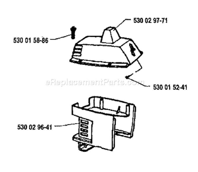 Page E Diagram and Parts List for 26LC 26 LC 1991-04 Husqvarna Trimmer