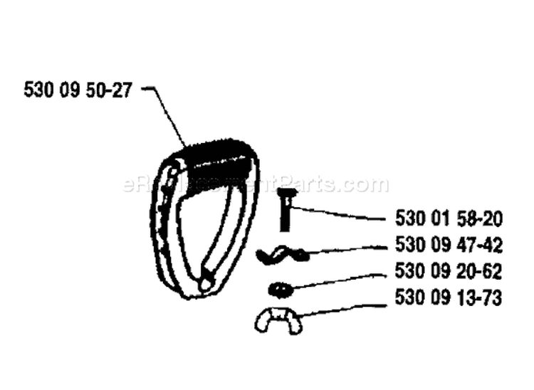 Page G Diagram and Parts List for 26LC 26 LC 1991-04 Husqvarna Trimmer