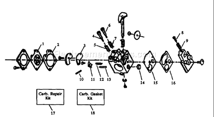 Page A Diagram and Parts List for 26RLC 26 RLC 1988-01 Husqvarna Trimmer