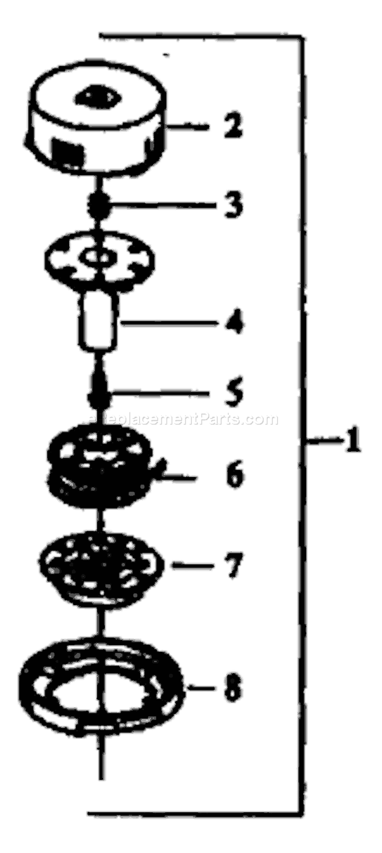 Page C Diagram and Parts List for 26RLC 26 RLC 1988-01 Husqvarna Trimmer