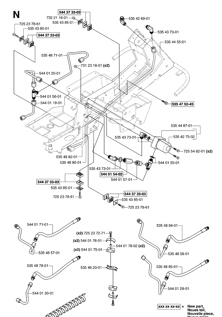 Transmission 2 Diagram and Parts List for PR18AWD (965095001)(2007-03) Husqvarna Lawn Mower