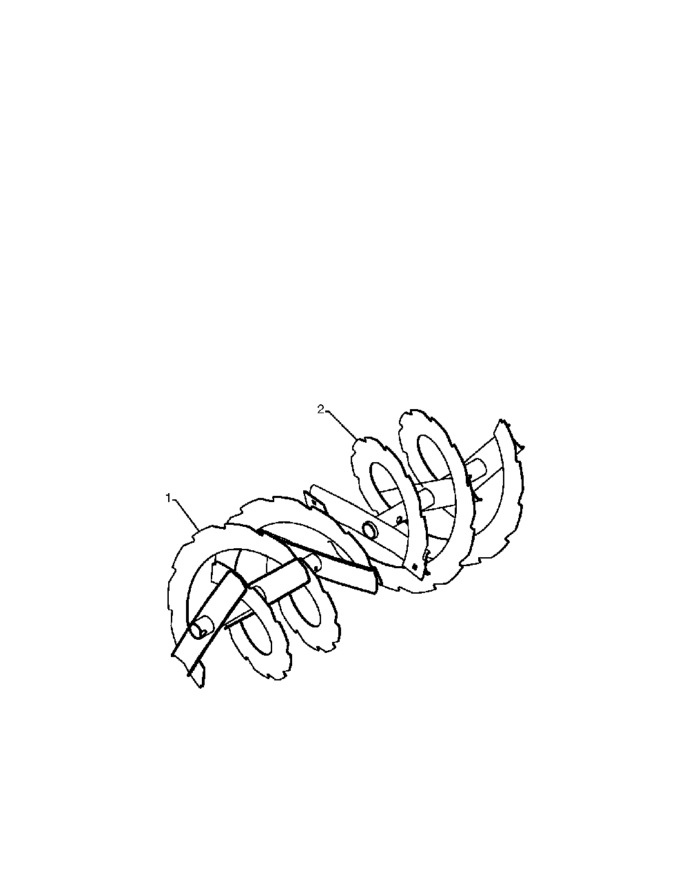 Auger Housing And Impeller Diagram and Parts List for 1830SB96193006501 2010-08 Husqvarna Snow Blower