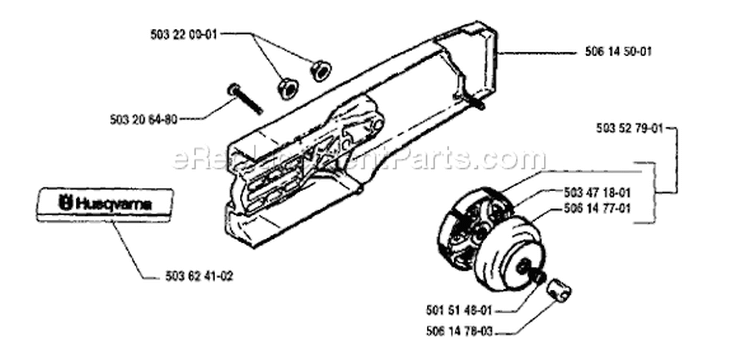 Page D Diagram and Parts List for 272S 272 S 1995-12 Husqvarna Stump Grinder