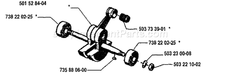 Page F Diagram and Parts List for 272S 272 S 1995-12 Husqvarna Stump Grinder