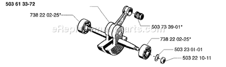 Page G Diagram and Parts List for 272S 272 S 1997-01 Husqvarna Stump Grinder