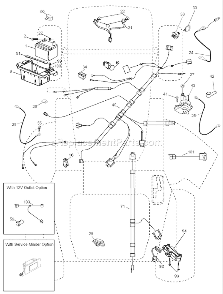 Page D Diagram and Parts List for 2754GLS 2754 GLS 96043004700 -2008-01 Husqvarna Lawn Tractor