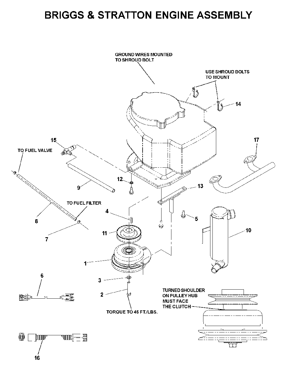 Engine Diagram and Parts List for CZ4818BIA (968999276)(2004-09) Husqvarna Lawn Tractor