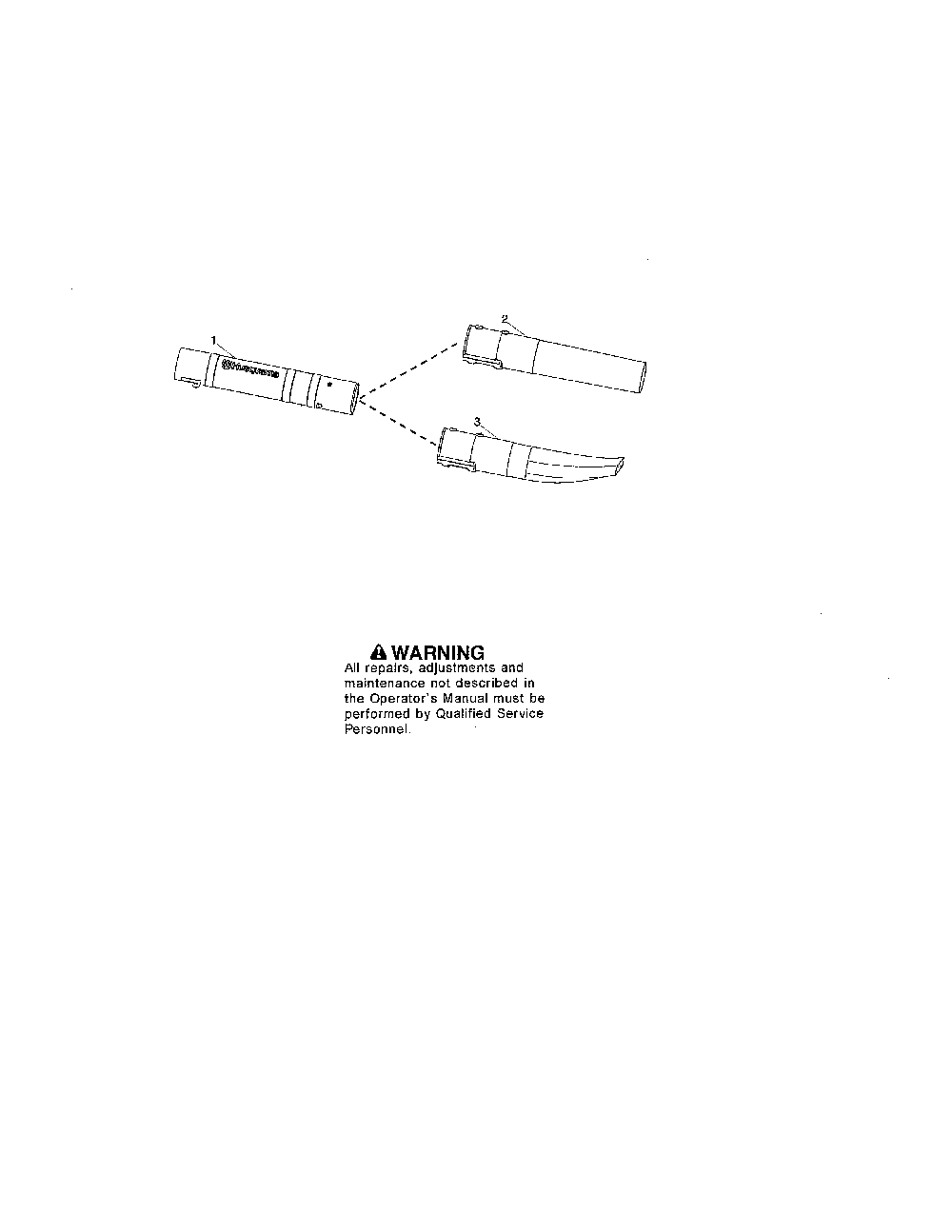 Vac tubes Diagram and Parts List for HVA125B-LOWES  Husqvarna Leaf Blower / Vacuum