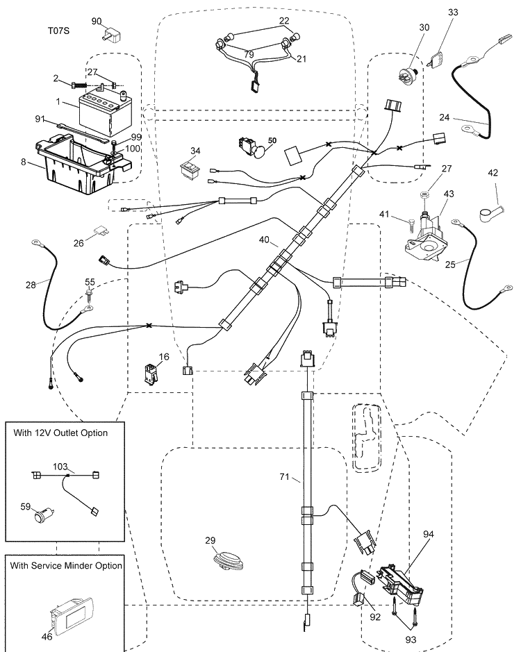 Electrical Diagram and Parts List for LGT2554 (96043009400)(2009-10) Husqvarna Lawn Mower