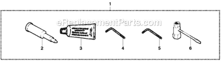 Accessories Diagram and Parts List for 281XP 2010-06 Husqvarna Chainsaw