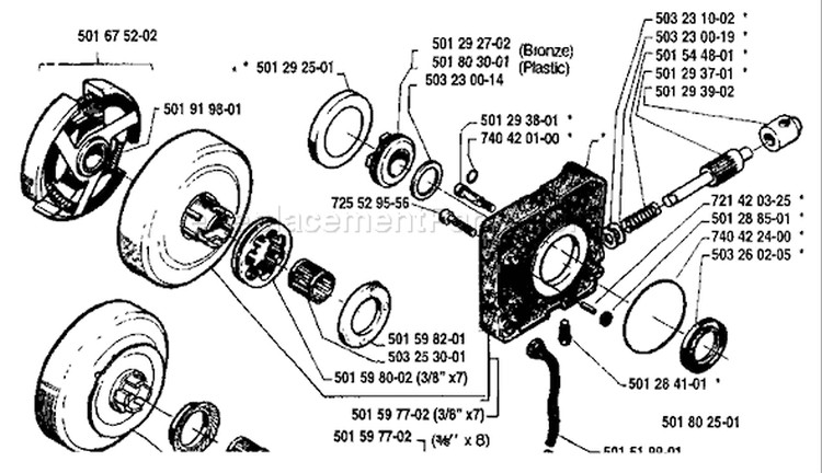 Page I Diagram and Parts List for 281 1986-01 Husqvarna Chainsaw