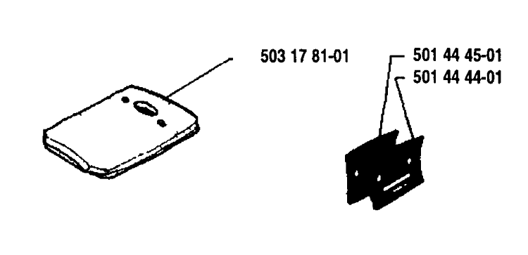 Spare Parts Diagram and Parts List for 61 1993-09 Husqvarna Chainsaw