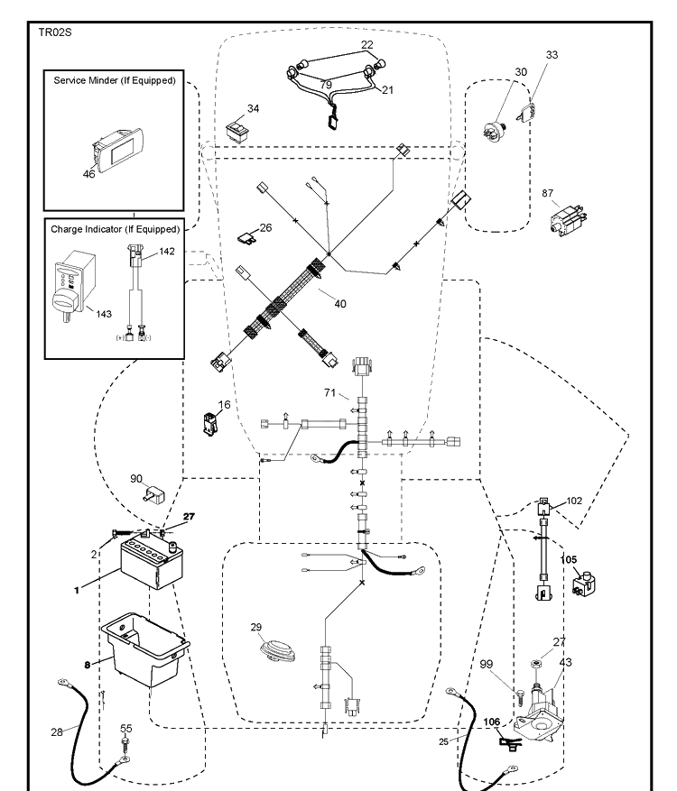 Electrical Diagram and Parts List for YTH18542 (96045005901)(2020-10) Husqvarna Lawn Tractor
