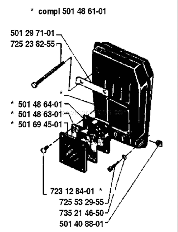 Page I Diagram and Parts List for 285 1981-12 Husqvarna Chainsaw