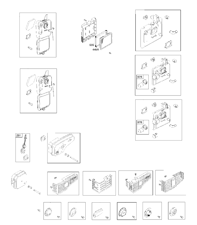 Air Filter Diagram and Parts List for 126T026706H1 2017-01 Husqvarna Engine