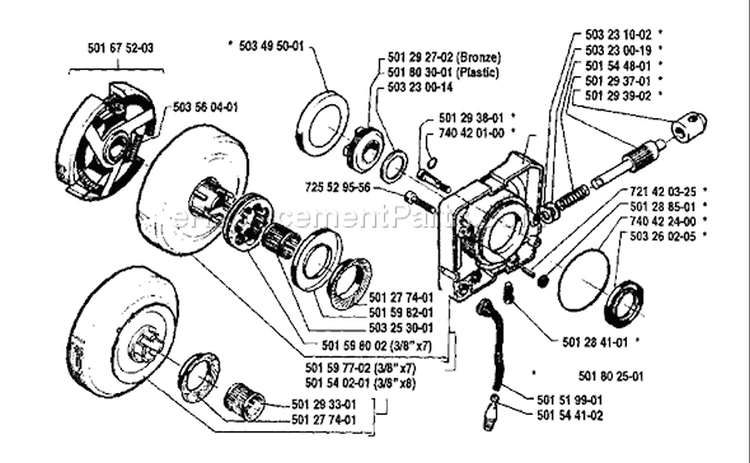 Page I Diagram and Parts List for 281 1990-01 Husqvarna Chainsaw