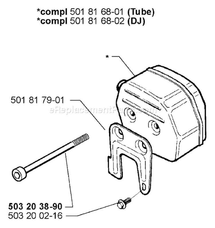 Page I Diagram and Parts List for 288EPA 288 EPA 2000-02 Husqvarna Chainsaw