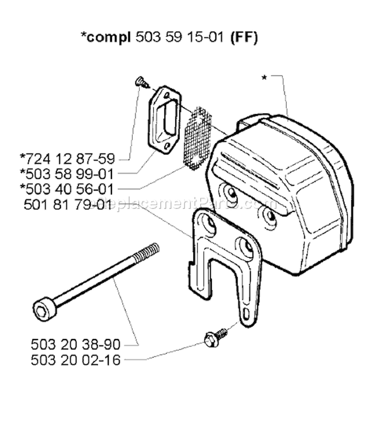 Page I Diagram and Parts List for 281 2001-10 Husqvarna Chainsaw