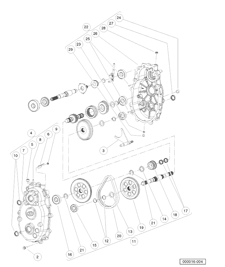 Transmission Gasoline Vehicles (Part A) Diagram and Parts List for HUV4421GXP 2006-11 Husqvarna Lawn Tractor