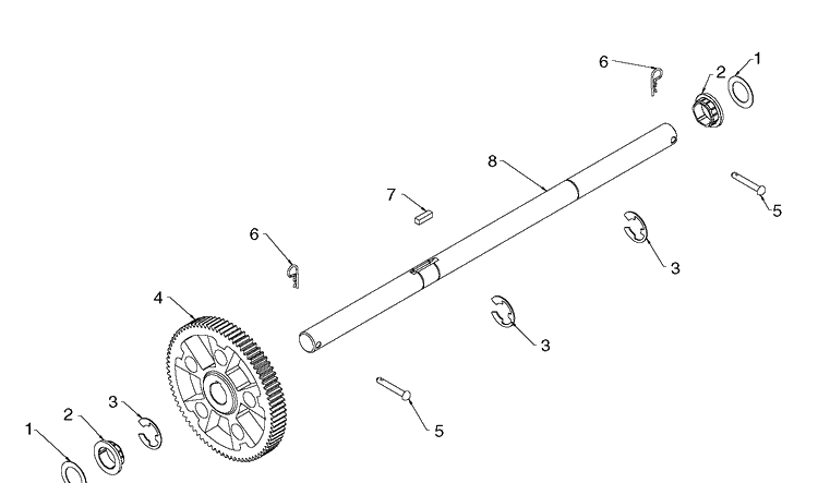 Drive 2 Diagram and Parts List for ST224 (96191008705)(2019-03) Husqvarna Snow Blower