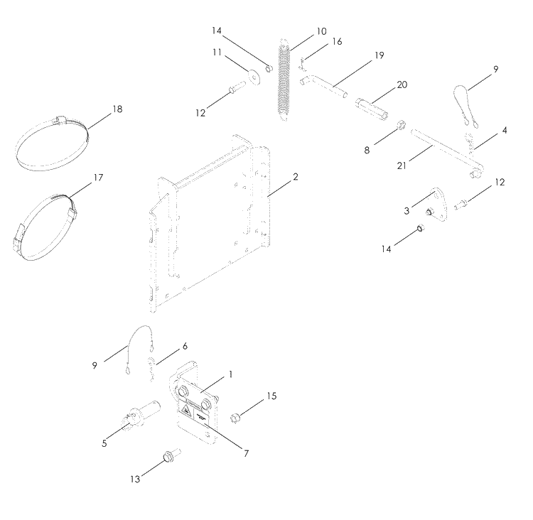 Accessories 3 Diagram and Parts List for LZF5227 (966956701)(2008-06) Husqvarna Lawn Mower