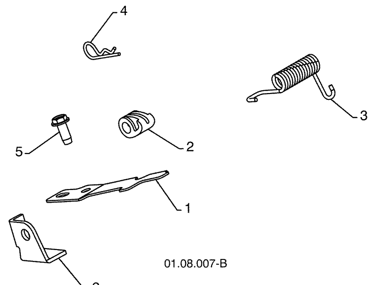 Handles-D 2 Diagram and Parts List for 15530SBLS (96193003801)(2009-06) Husqvarna Snow Blower