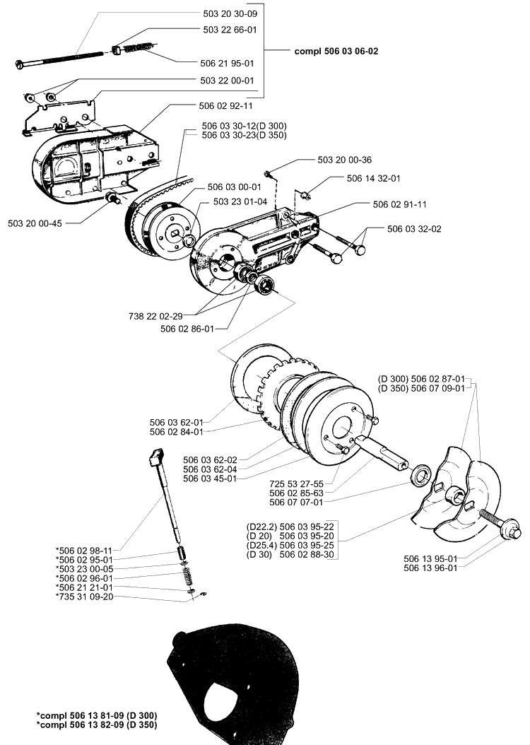 Gear Assembly Diagram and Parts List for 268K 1997-01 Husqvarna Lawn Tractor Accessories