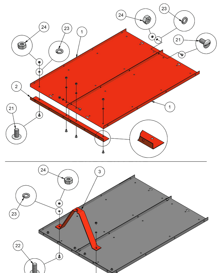 Dump Cart (Part 2) Diagram and Parts List for DC500 (25-0125) (683-04078A)(5313083-28)(2008-01) Husqvarna Lawn Tractor Accessories