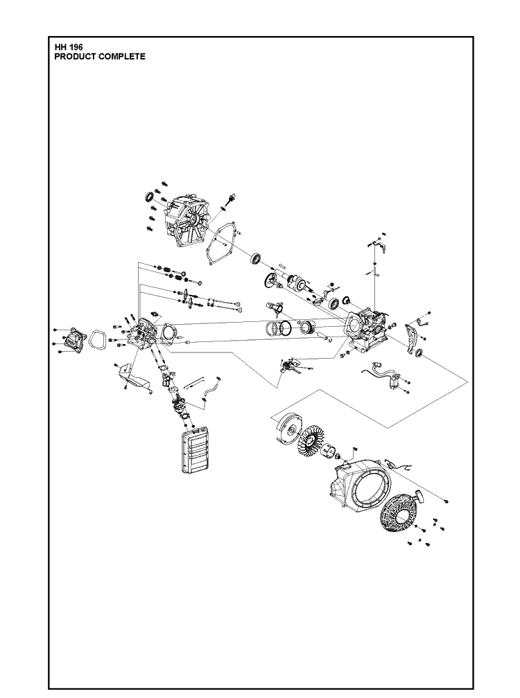 Product Complete Diagram and Parts List for 536296202 536296203 Husqvarna Engine