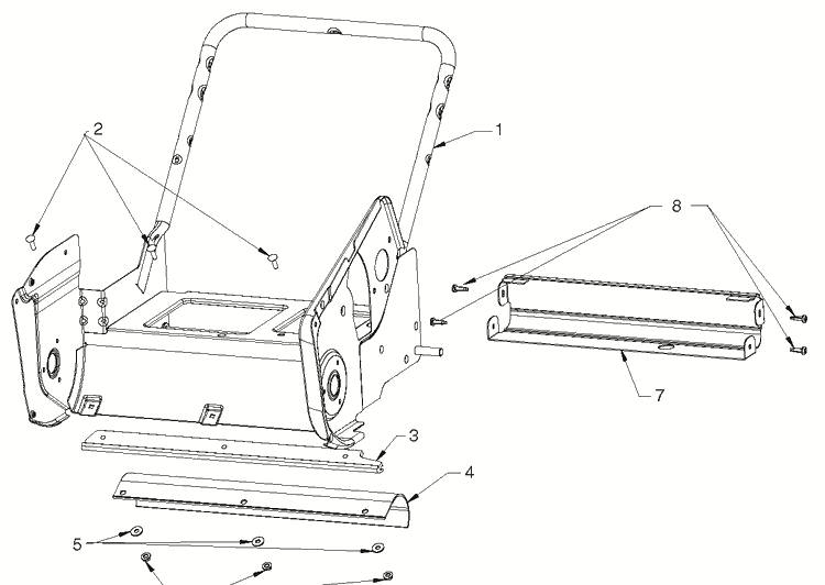 Frame Diagram and Parts List for ST111 (96183000200)(2014-07) Husqvarna Snow Blower