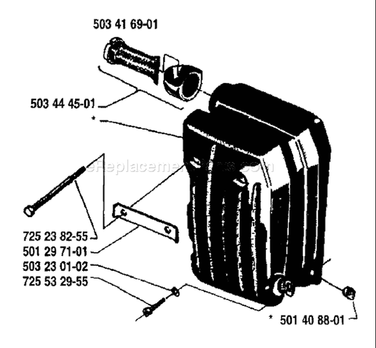 Page I Diagram and Parts List for 298 1986-04 Husqvarna Chainsaw