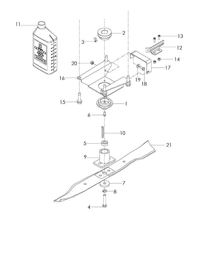 Engine Plate Diagram and Parts List for W21SK 2007-03 Husqvarna Lawn Mower
