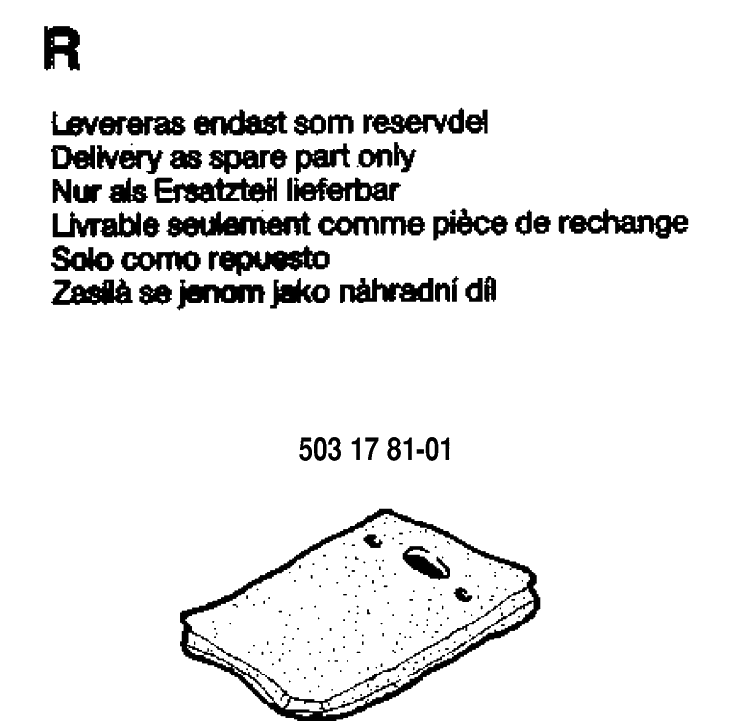 Accessories Diagram and Parts List for 288 19933600001-19974900000 Husqvarna Chainsaw