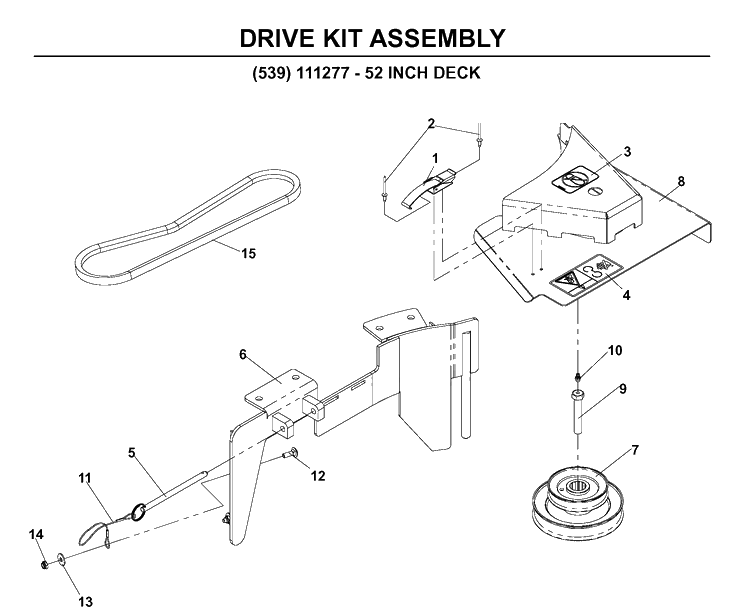 Bagger 12 Diagram and Parts List for 111280 2005-03 Husqvarna Lawn Tractor Accessories