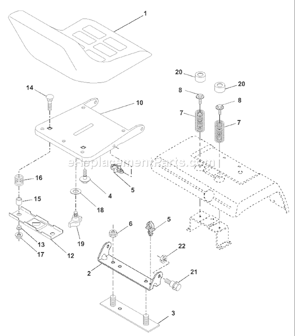 Page H Diagram and Parts List for GTH2250XPA (954567116) (2001-01) Husqvarna Lawn Tractor