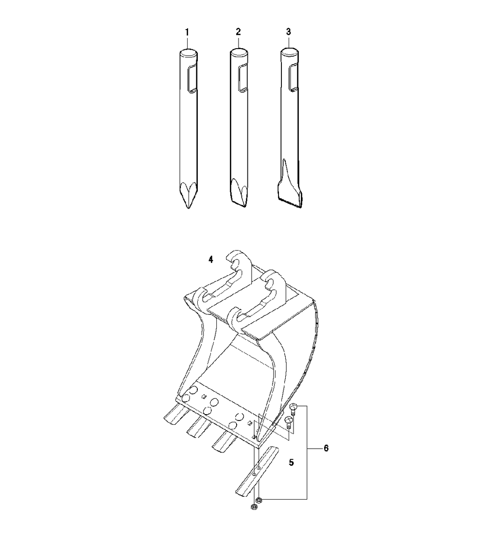Accessories Diagram and Parts List for DXR310 (1 - 42)(2009-07) Husqvarna Demolition Hammer
