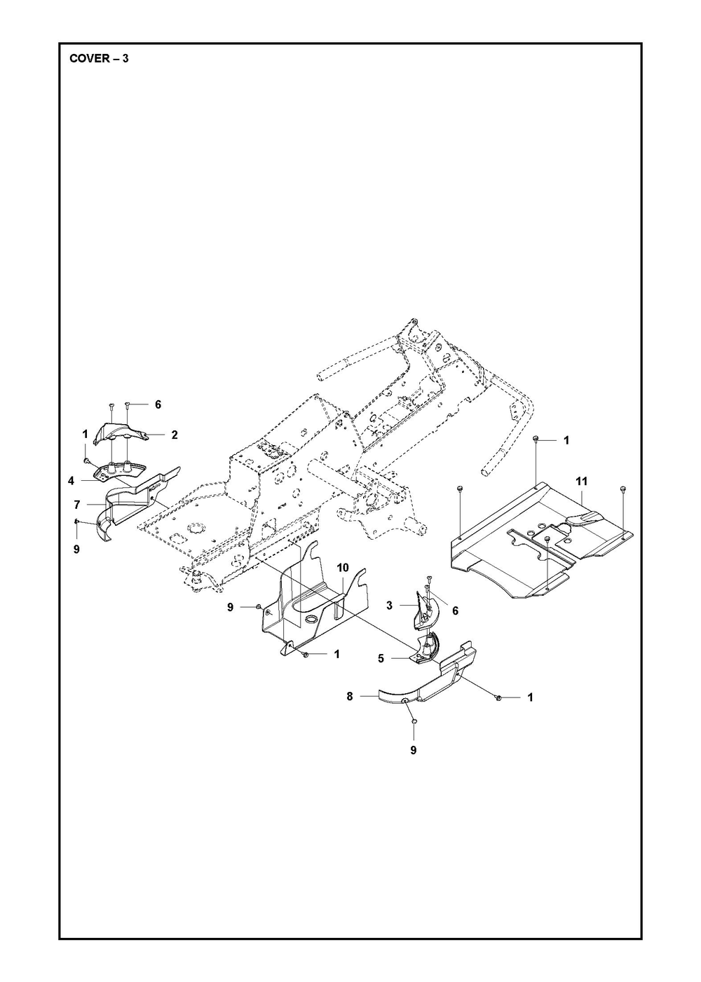Cover Diagram and Parts List for R214TC2017-2021  Husqvarna Lawn Tractor
