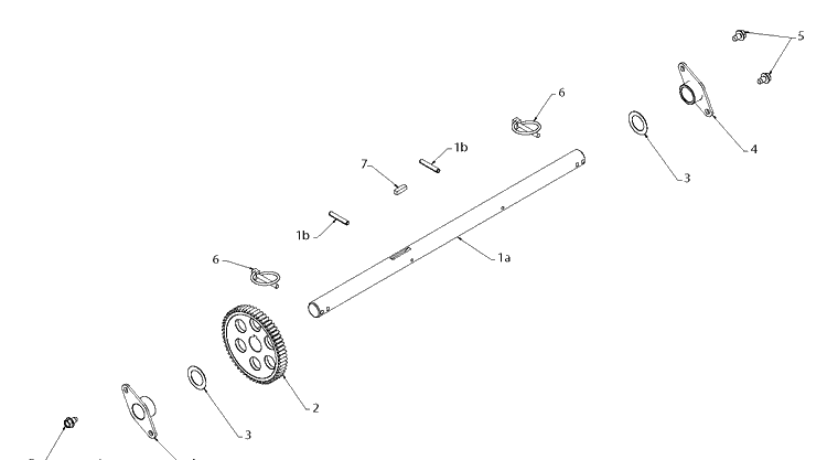 Drive Diagram and Parts List for 5524ST 2010-04 Husqvarna Snow Blower