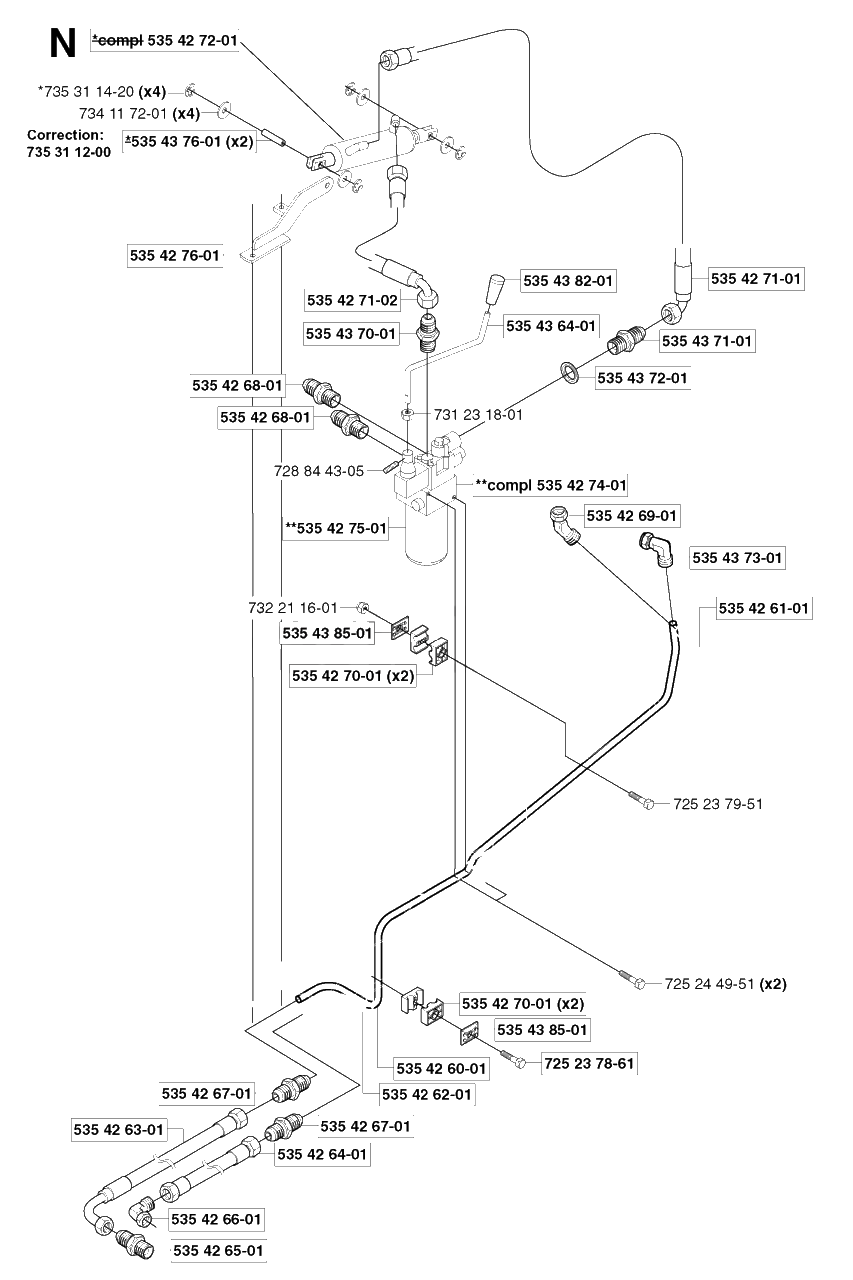 Transmission 2 Diagram and Parts List for PF21 2002-03 Husqvarna Lawn Tractor