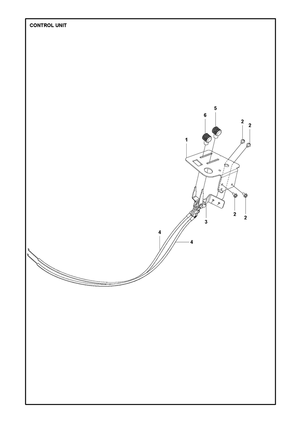Controls Diagram and Parts List for R316TSXAWD 2022 Husqvarna Lawn Tractor