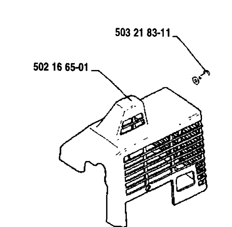 Cover Diagram and Parts List for 25RD 1989-10 Husqvarna Brush Cutter